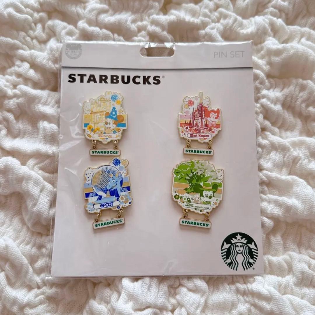 WDW50周年 ピンバッジセット ディズニー スターバックス コラボ 日本未
