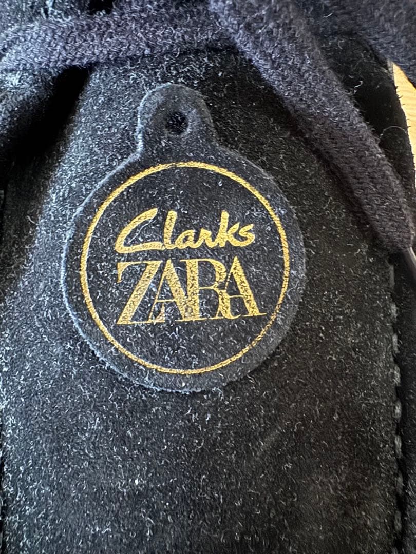 Clarks x Zara ブラックレザーシューズ 45