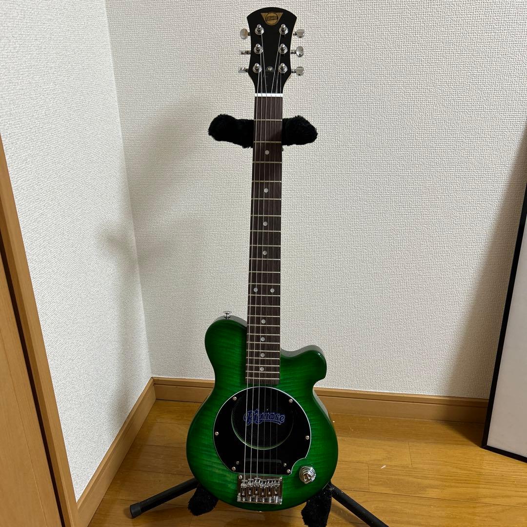 ピグノーズアンプギターショートスケールミニギターPGG-200 グリーン