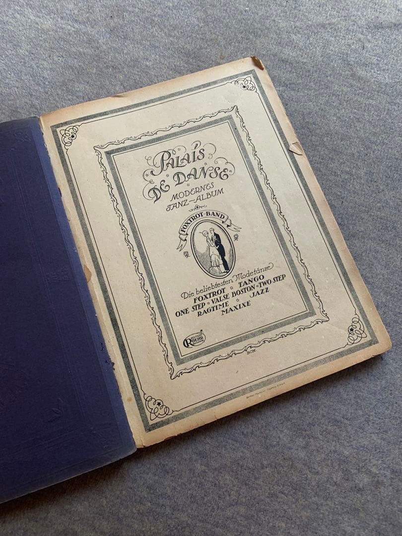 アンティーク　タンゴ　楽譜　1919年　ベルギー出版