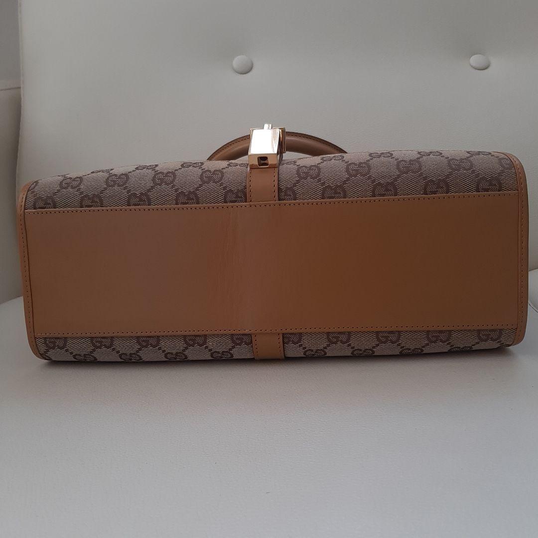 【使用感少】美品　グッチ ハンドバッグ ジャッキー ヴィンテージ ベージュ