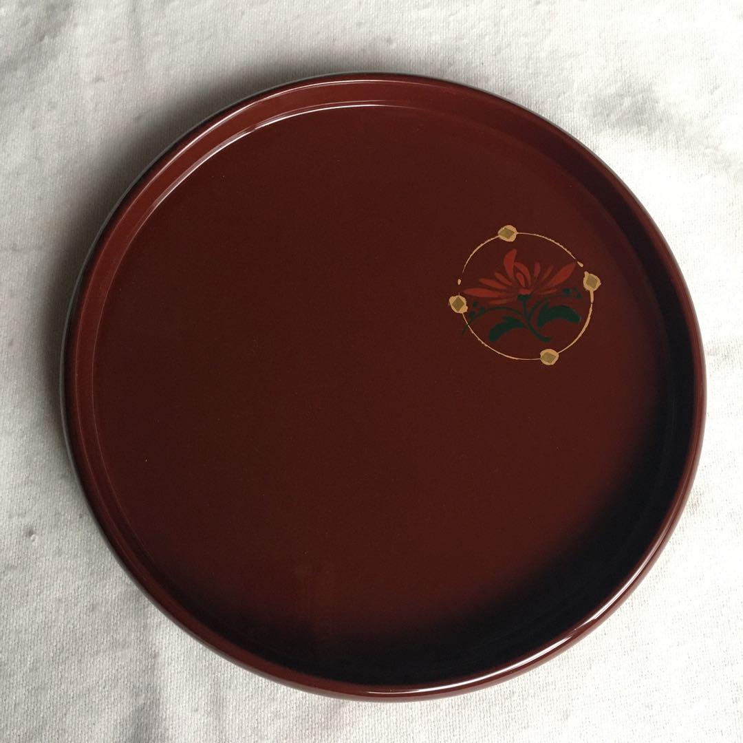 及川漆工房　増沢塗　お盆　トレイ　インテリア　及川守男　漆　未使用　秀衡塗　希少