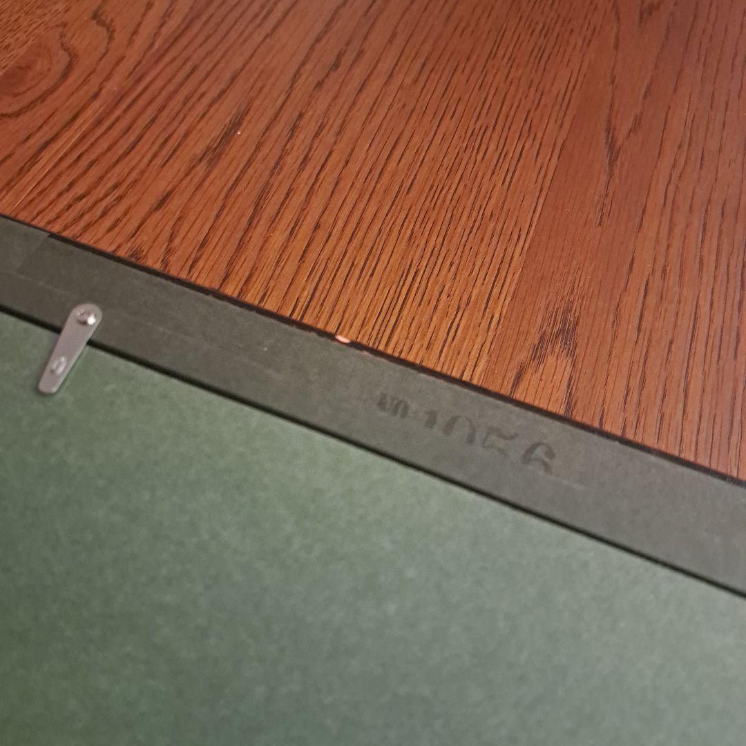 油彩画 長岡卓 「お兄ちゃんと はい、ポーズ」 額付き 直筆サイン入り