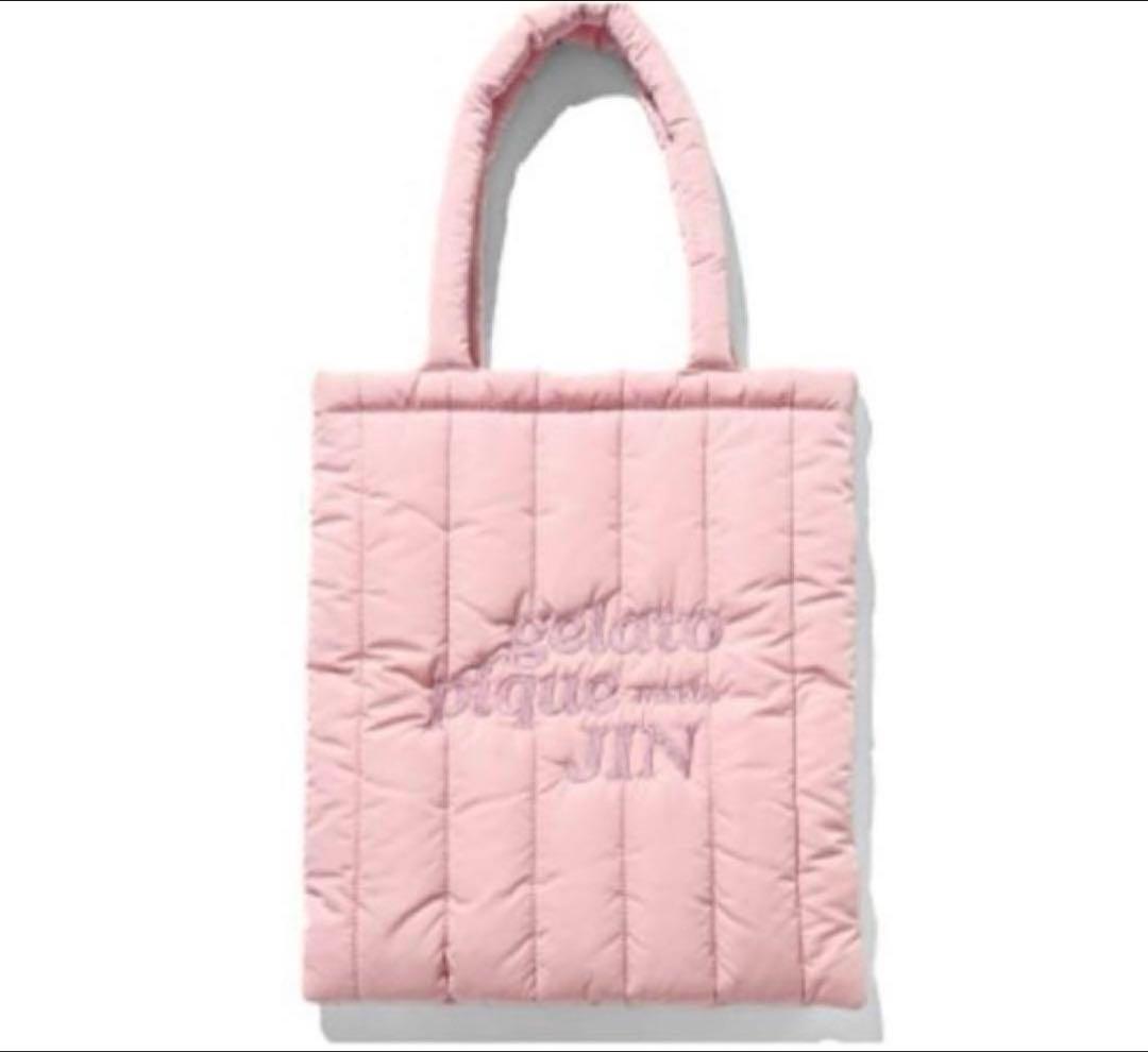 BTS JIN ジン ジェラピケ ジェラートピケ トートバッグ ピンク - メルカリ