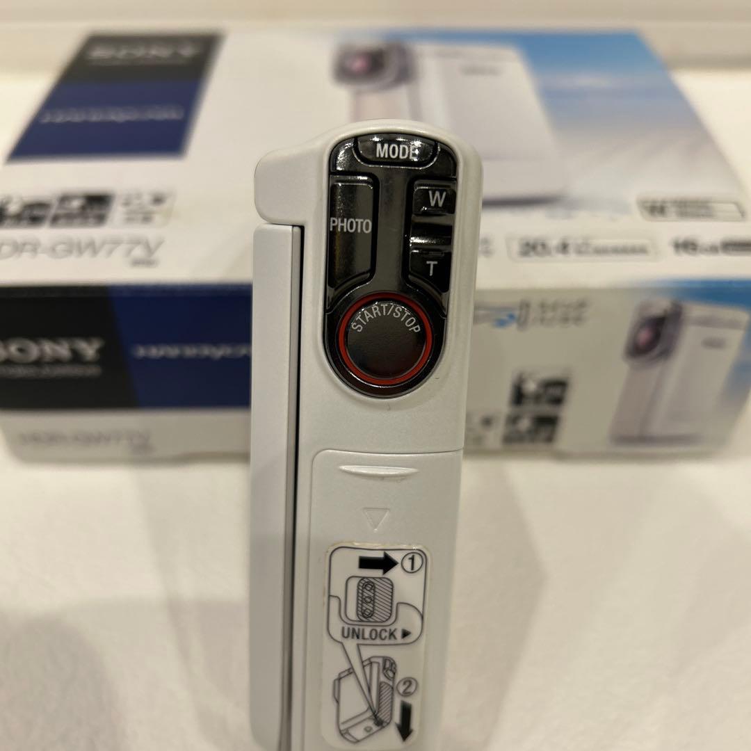 極美品✨SONY ハンディカム 防水カメラ HDR-GW77V 付属品完備　SD