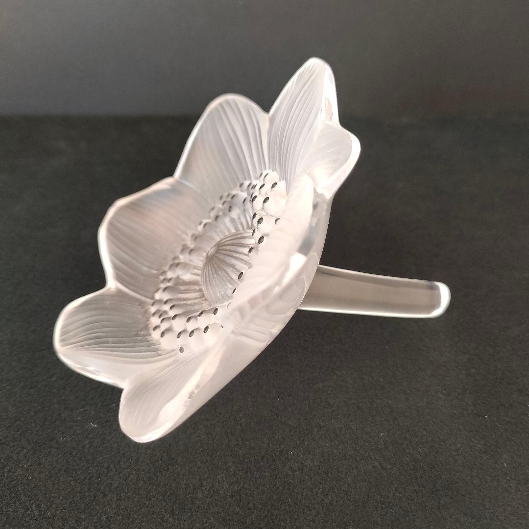 美品◇ ルネ ラリック Lalique アネモネ ペーパーウェイト 文