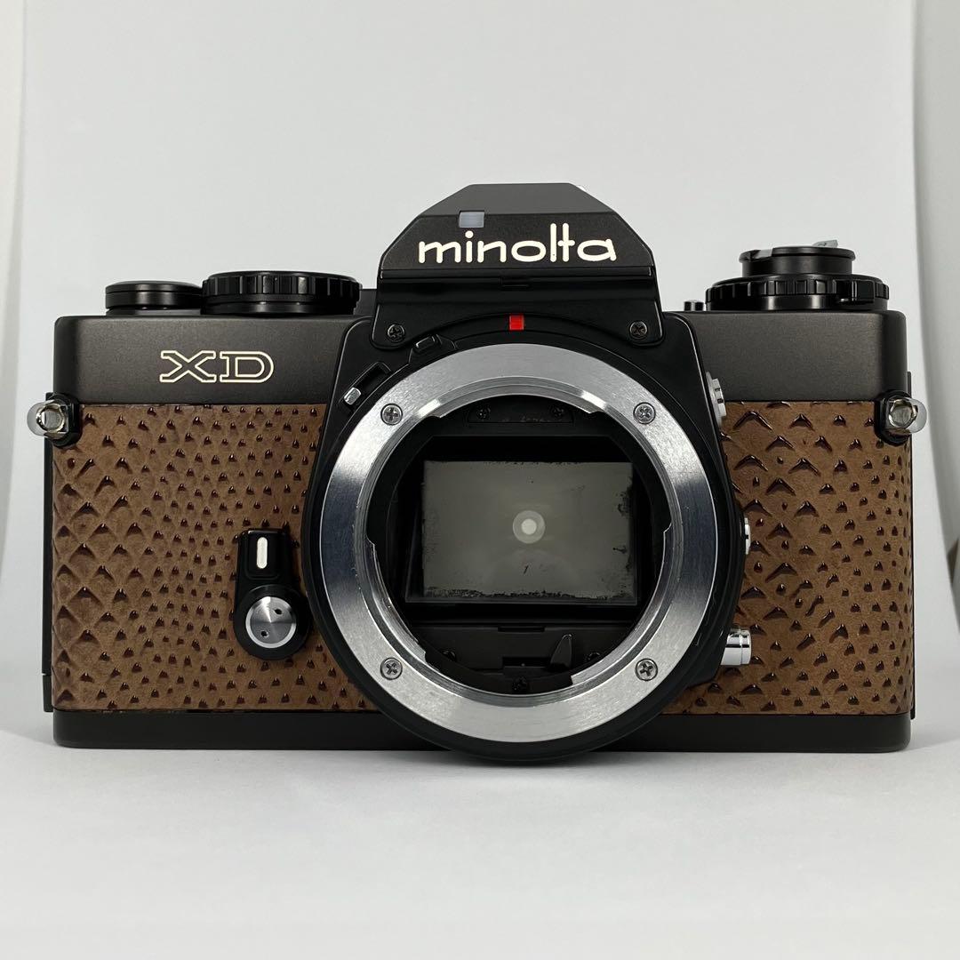 実用品・動作確認済み】Minolta XD ブラック レア貼り革仕様 - メルカリ