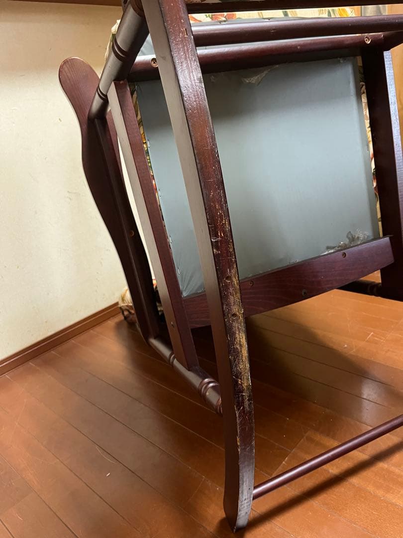 ワンプライス】【ビンテージ】ロッキングチェア 背もたれクッション