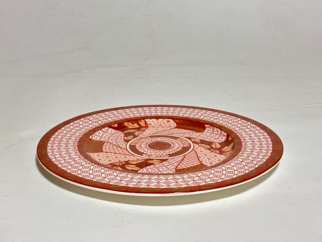 九谷焼 赤絵皿 武山窯 福島武山 九谷焼 赤絵皿 武山窯 福島武山