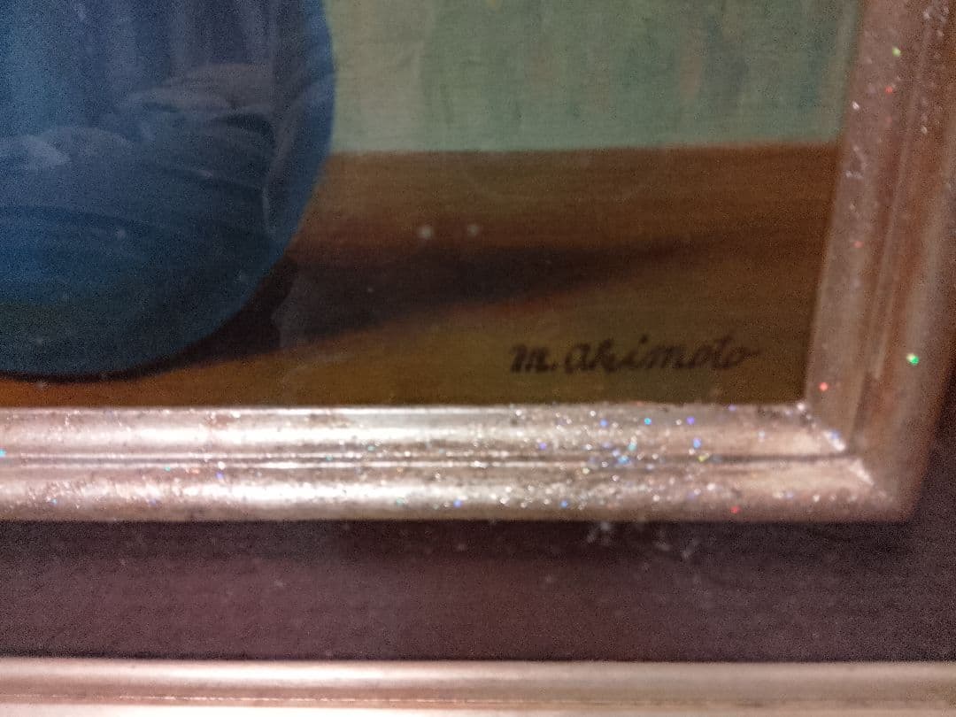 バラの花 油画 F4