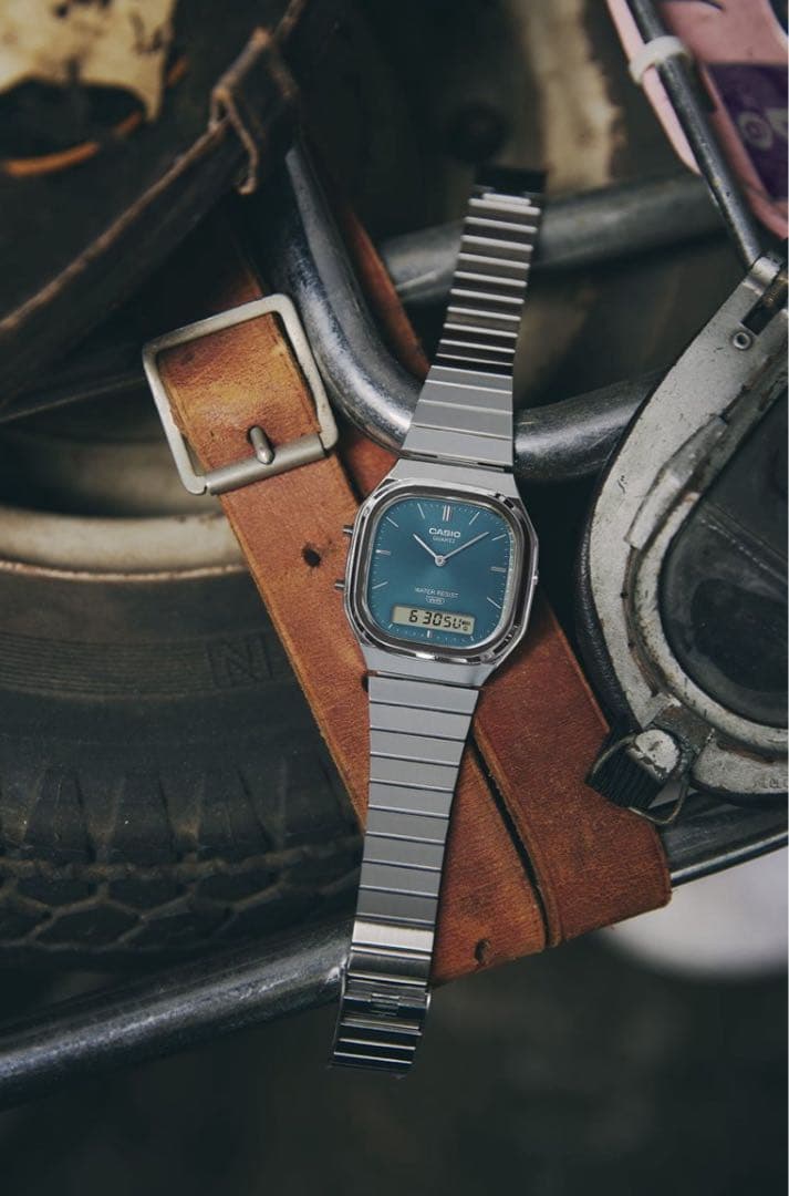 【新品/完売品】カシオ AQ-240E-3AJF 希少ブルーグリーン 国内正規品