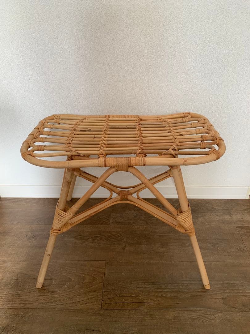 リセノ　ラタンスツール JUGLAS RECT（ユグラ レクト）