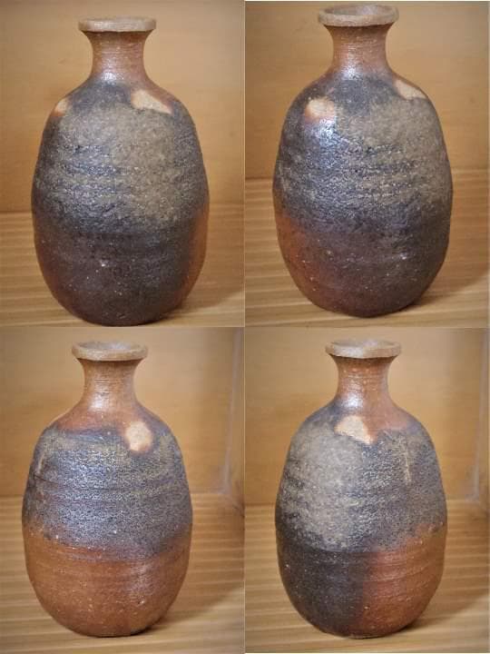 未使用★大桐大《師：原田拾六》★【窯変】備前徳利