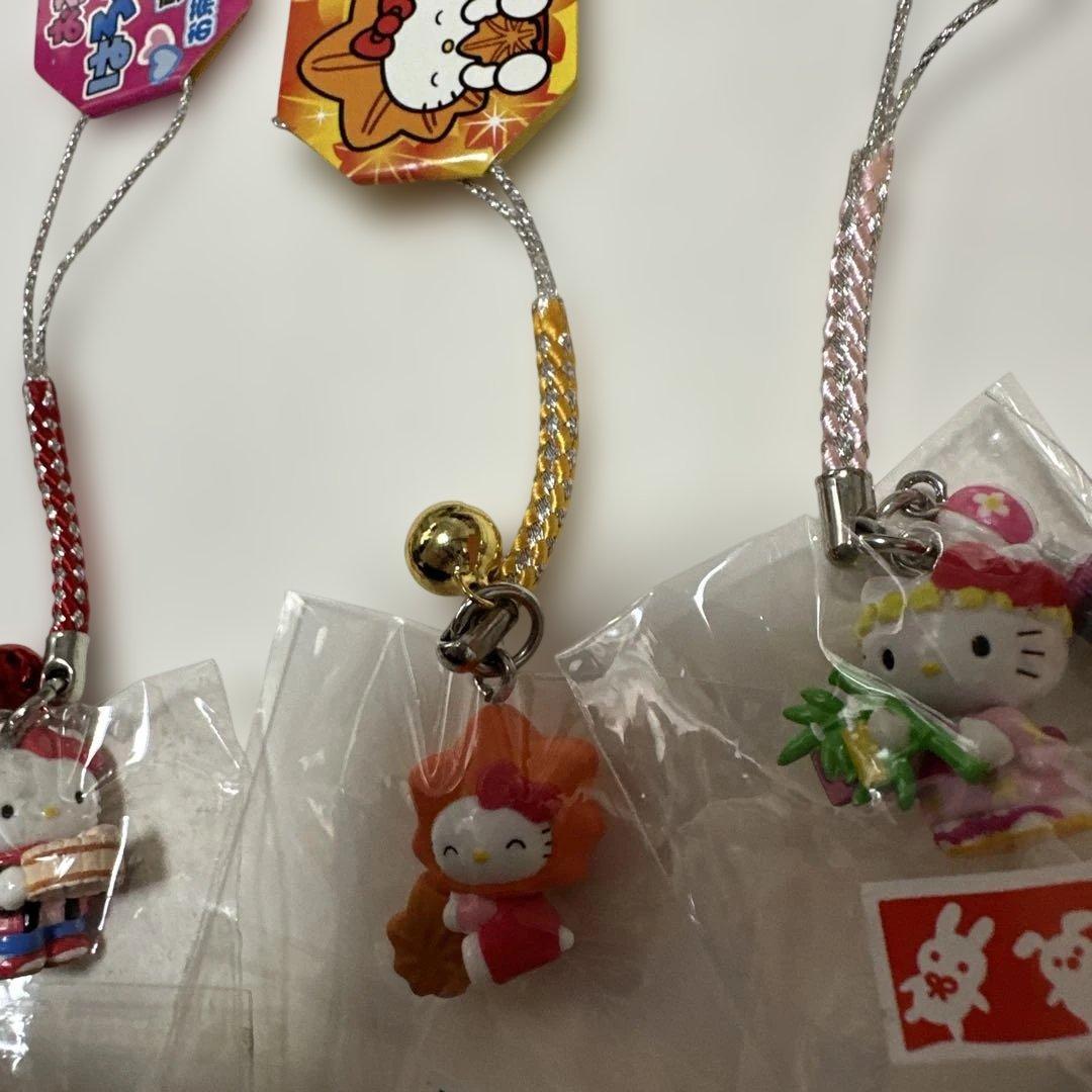【新品未開封】激レアハローキティ ご当地根付 ストラップ 6点セット