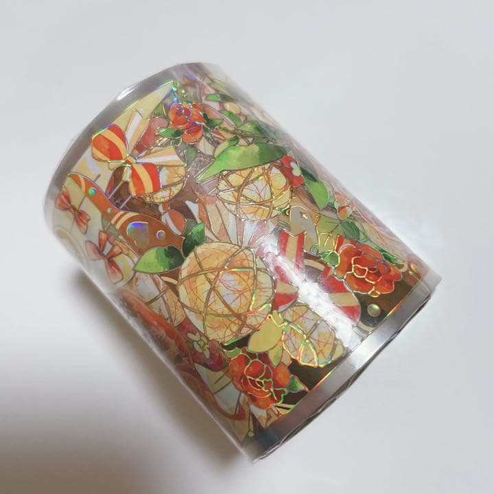 S23＃素白·茶棕(雾面PET)雀斑茶切り売り海外装飾マステ