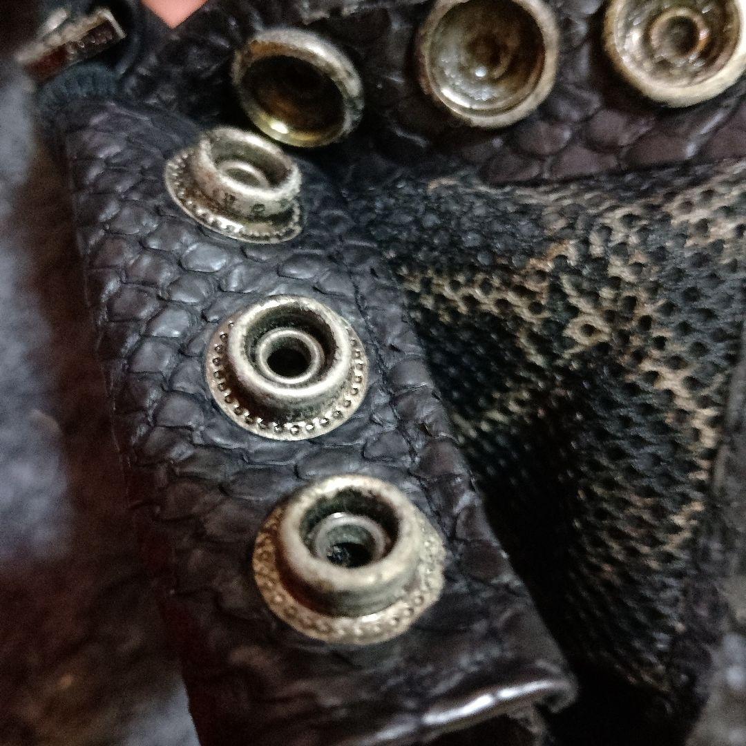 Roen 09SS フィンガーレスレザーグローブ 手袋 ブラック - メルカリ