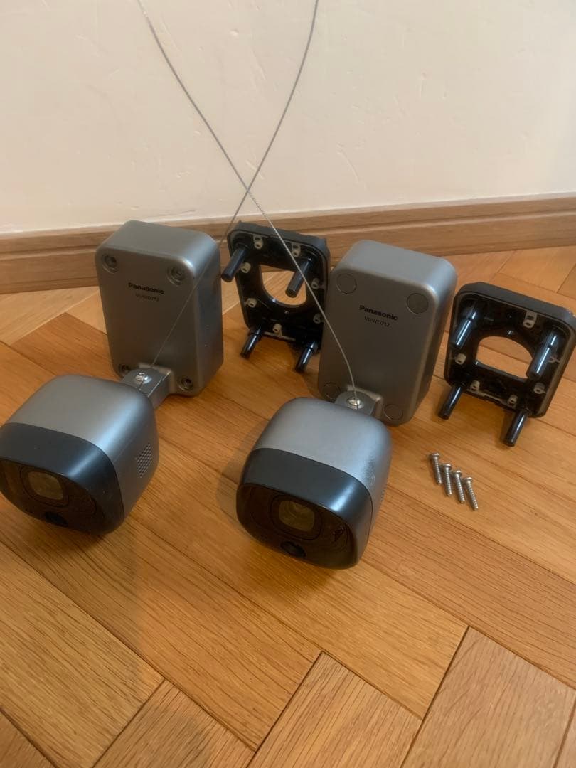 Panasonic VL-WD712X ドアホン連動 ワイヤレス防犯カメラ2台