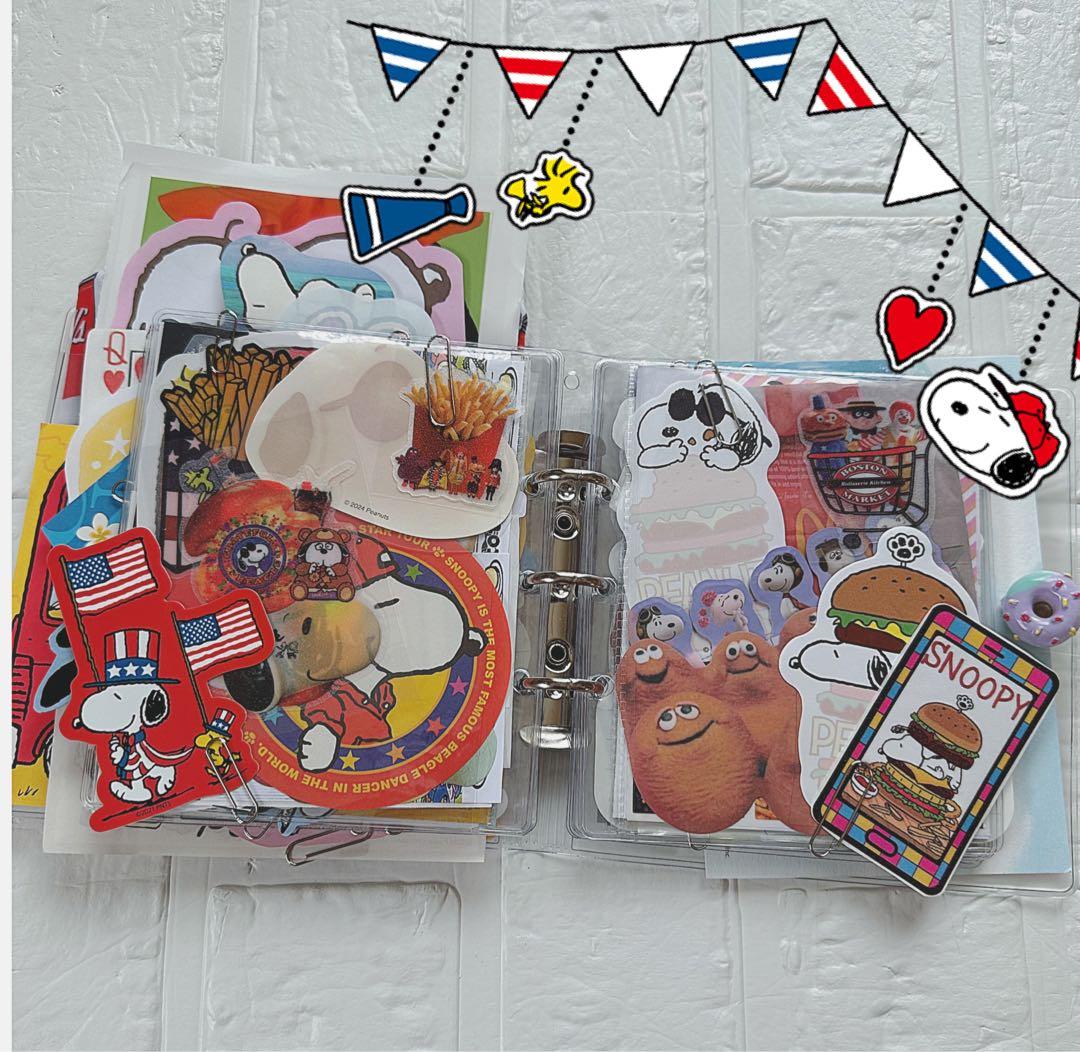 スヌーピーおすそ分けファイル♡アメキャラ＆スタバ限定1セット増量