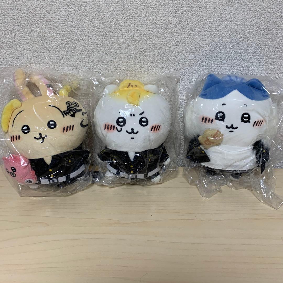 ちいかわ　東京卍リベンジャーズ　コラボぬいぐるみ　3体セット ちいかわ 東京リベンジャーズコラボ ぬいぐるみ 3体セット タグなし