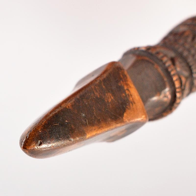 チベット密教法具　古銅　独鈷杵　三鈷杵　金剛杵　2点　木箱付　M　R6562