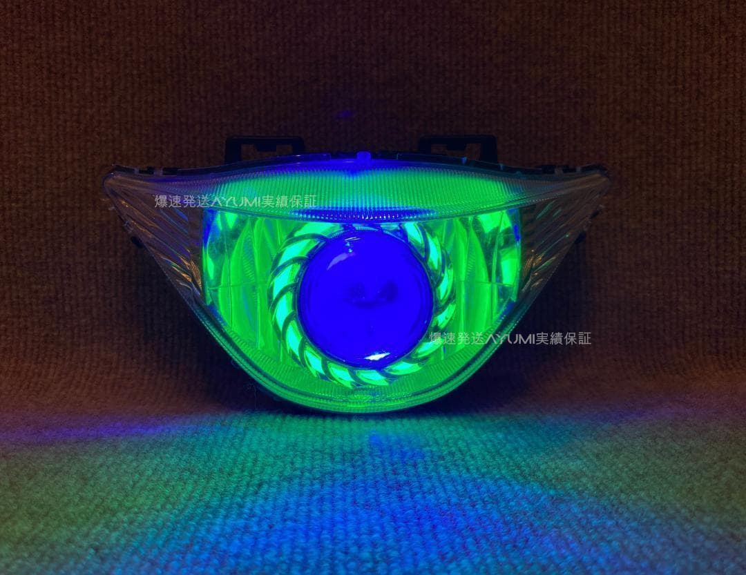 新品未使用LEDイカリングヘッドライト‼️ アドレスv125S 虹赤