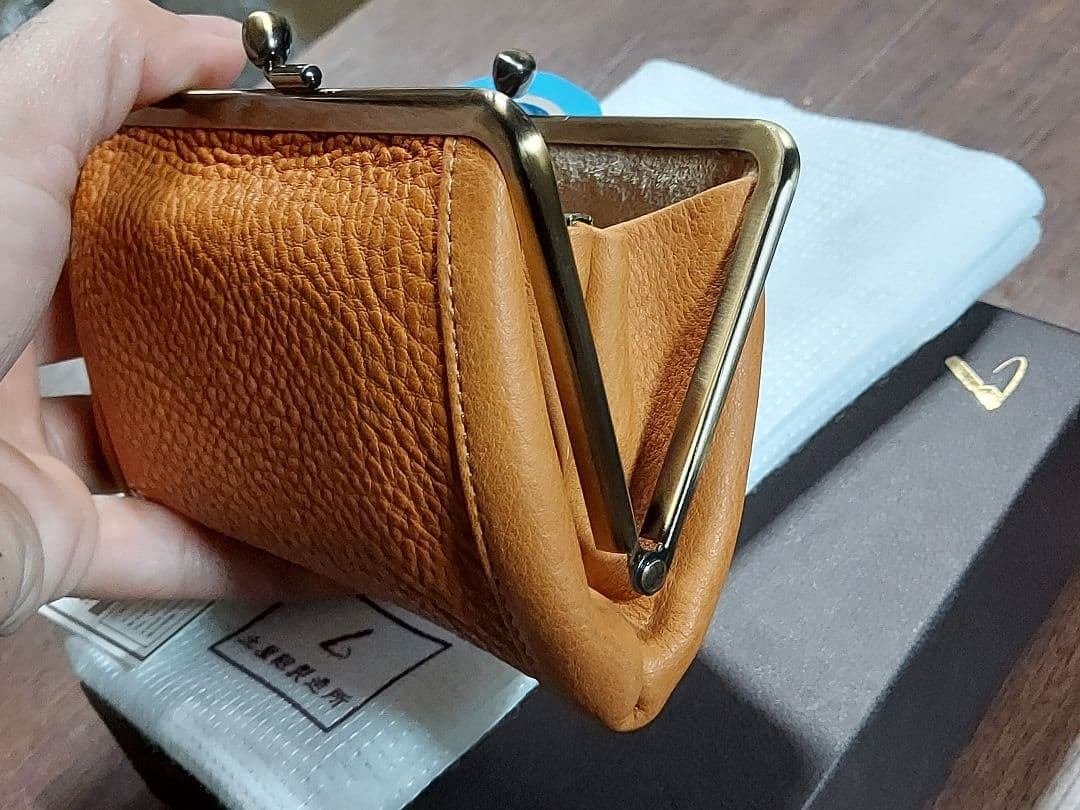 土屋鞄製造所　がま口財布　ブラウン　とてもキレイな状態です