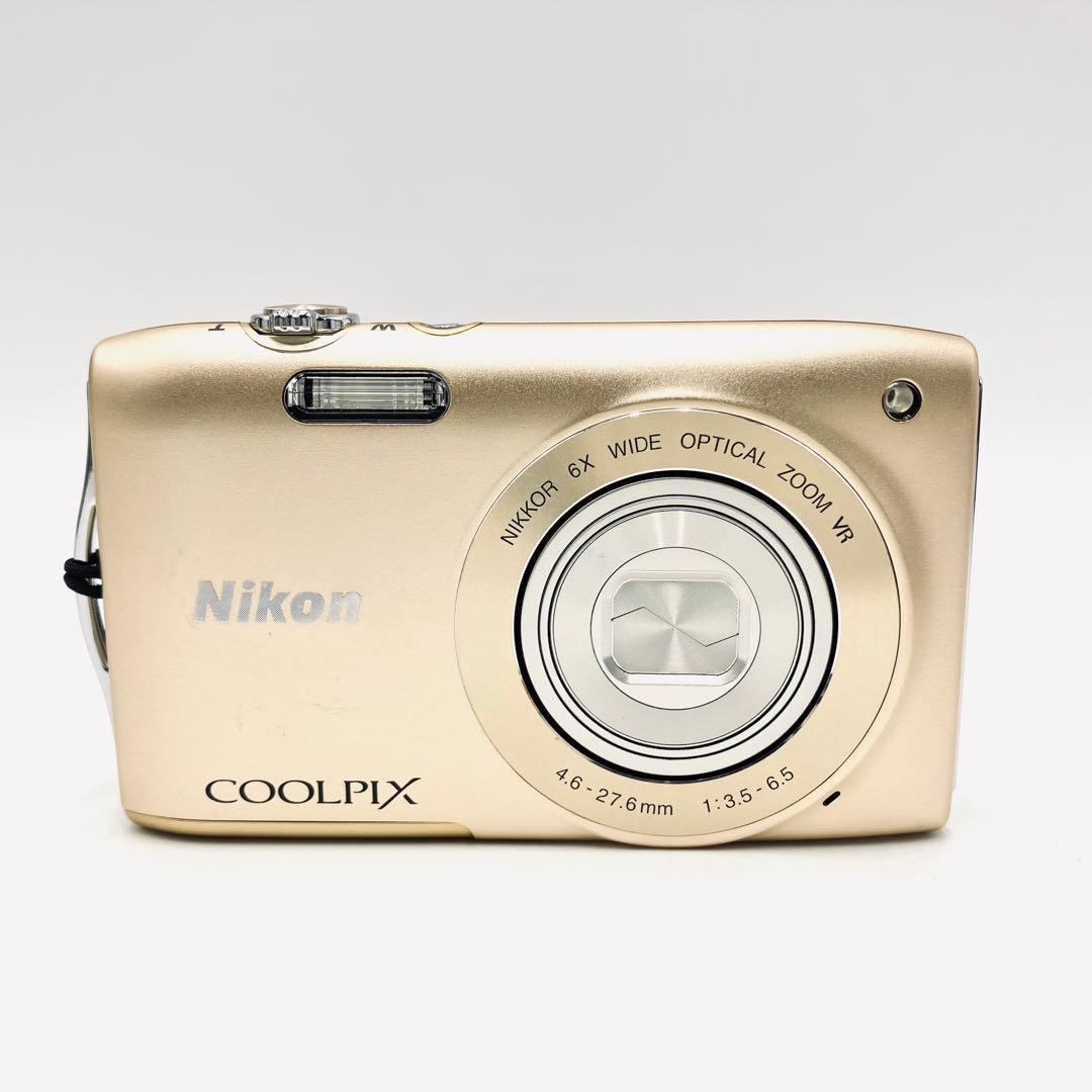 Nikon COOLPIX S3300 ゴールド コンパクトデジタルカメラ