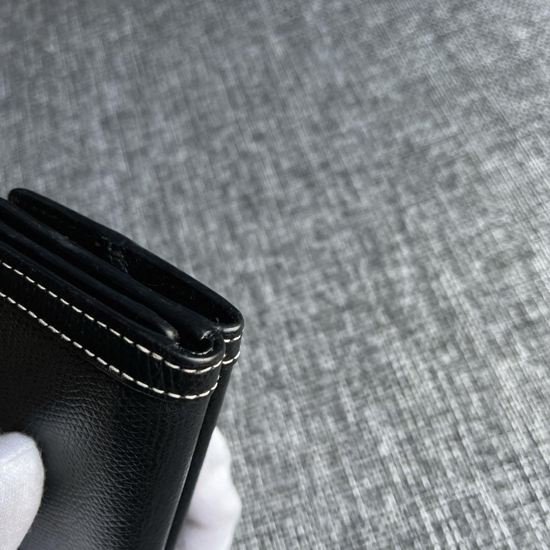 agnes b. アニエス・ベー 財布 三つ折り 黒 ブラック