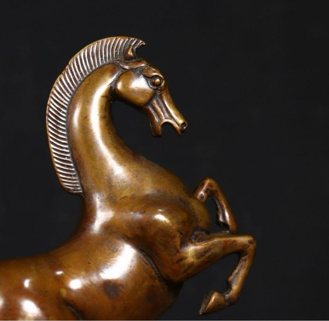 銅製 十二支馬 奔馬 家リビング 玄関 書斎 事務室 装飾品 工芸品 置物