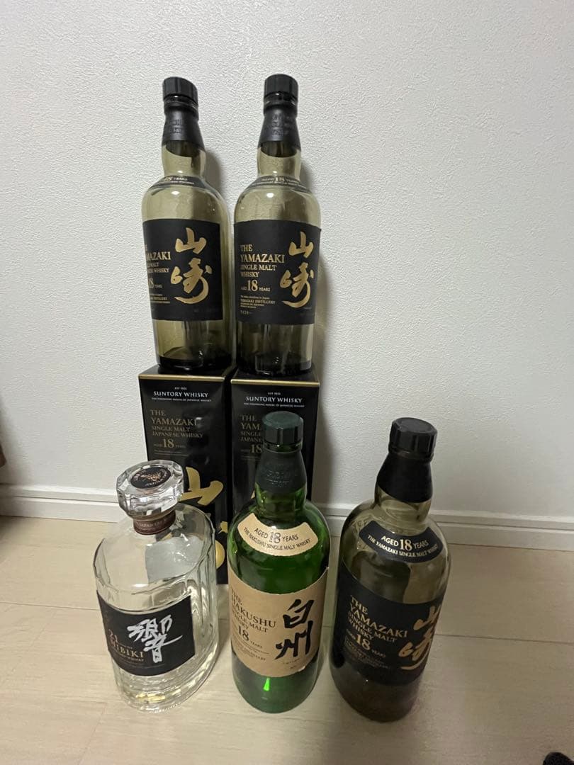 山崎18年・白州18年・響21年セット空瓶