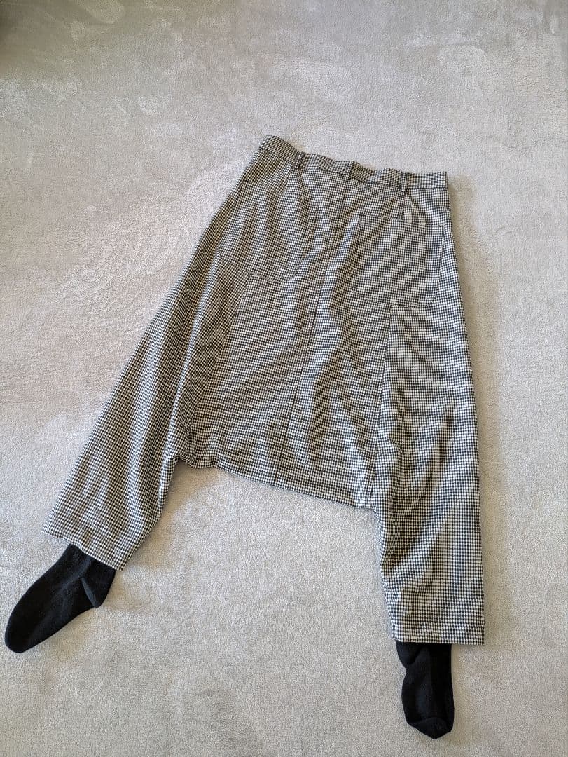 [美品]COMME des GARÇONSギャルソン　チェック柄サルエルパンツ