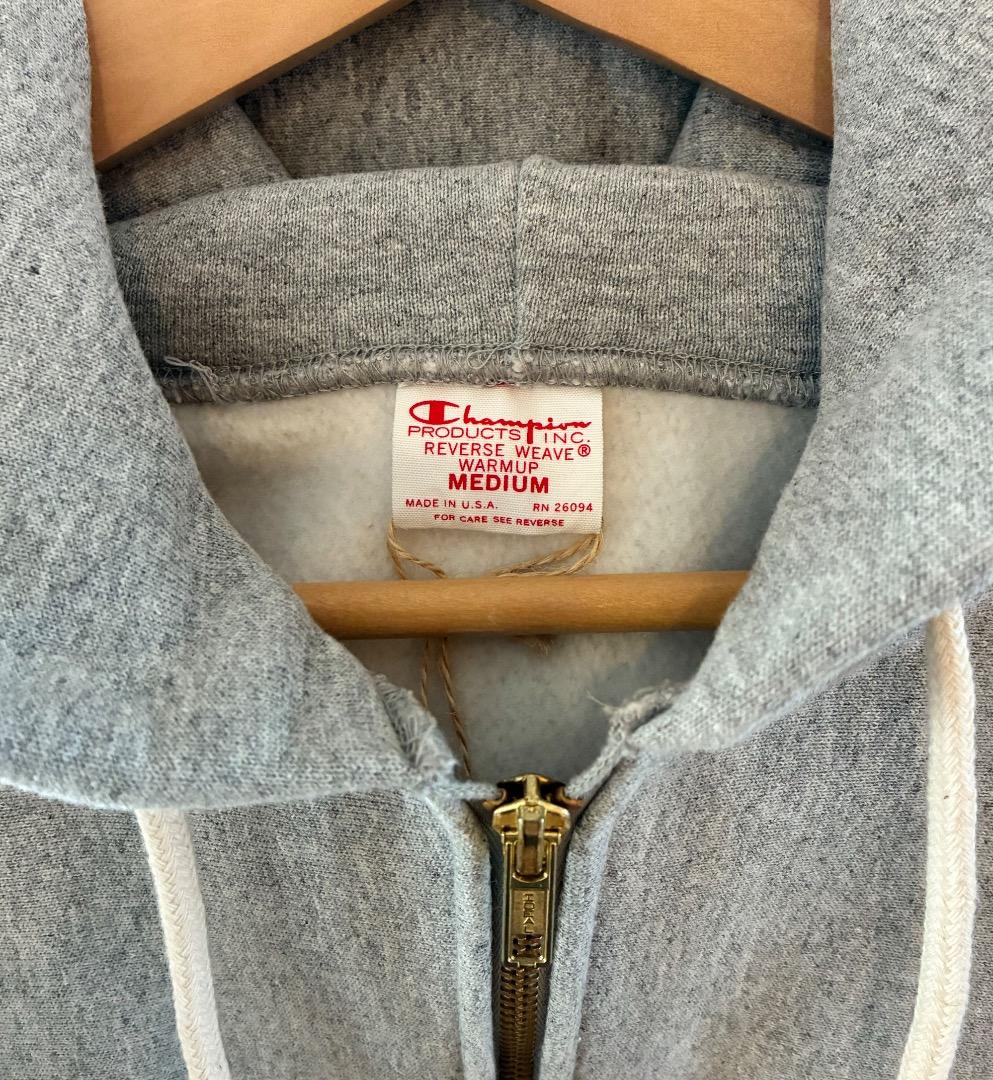 未使用 Champion USA製 赤タグ ジップパーカー