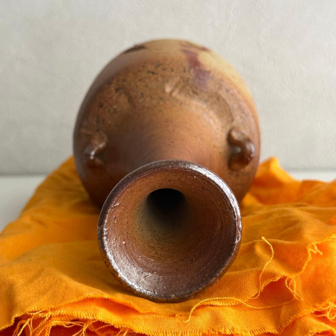 森風来 備前 花器 緋襷 花入 共箱