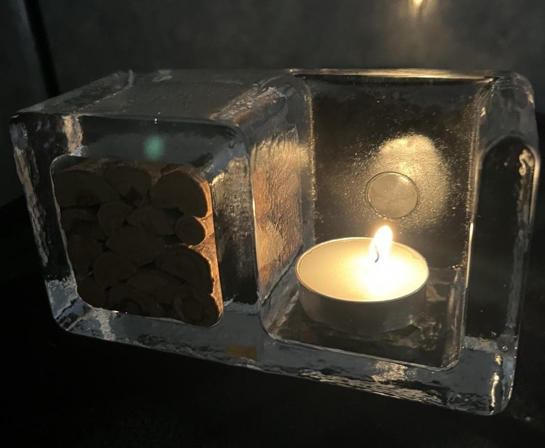 再お値下げしました!）希少 MUURLA ガラスの暖炉の置物