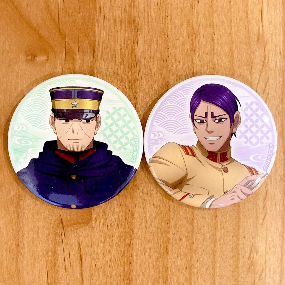 月島軍曹 鯉登少尉 納涼 缶バッジ ゴールデンカムイ - メルカリ