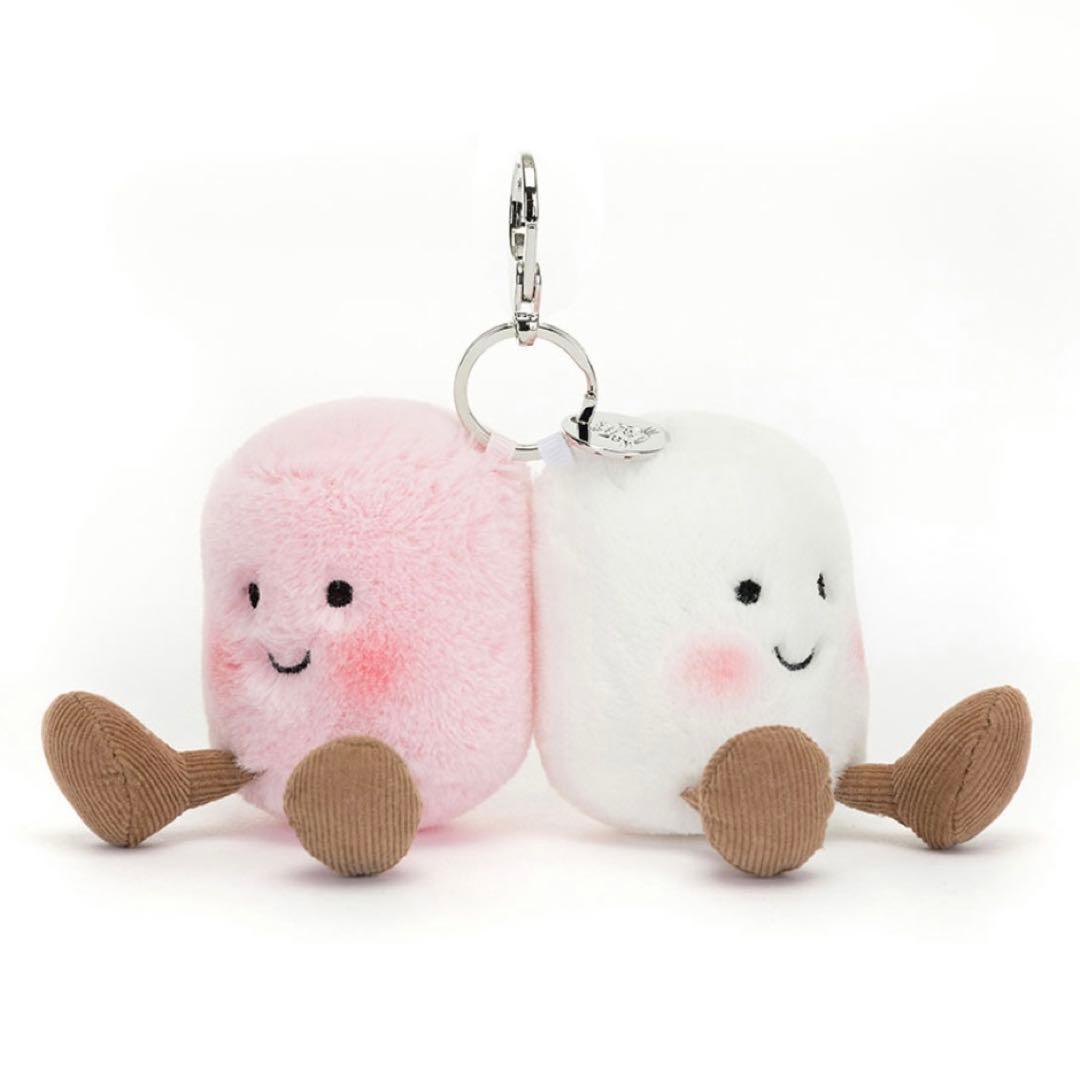新品　ジェリーキャット　マシュマロ　キーホルダー　バッグチャーム　おかし