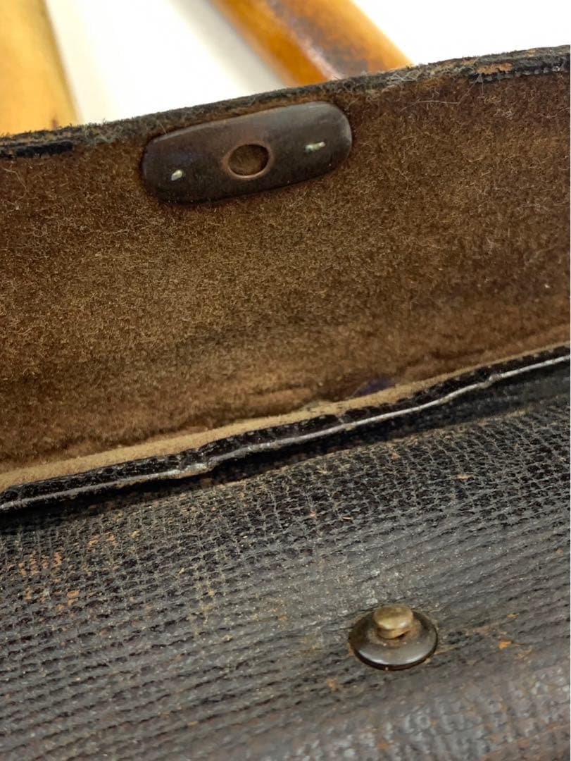 時代物 煙管 キセル 純銀 鳥山水図 煙草入れ たばこ入れ 鴨 緒締 銅地