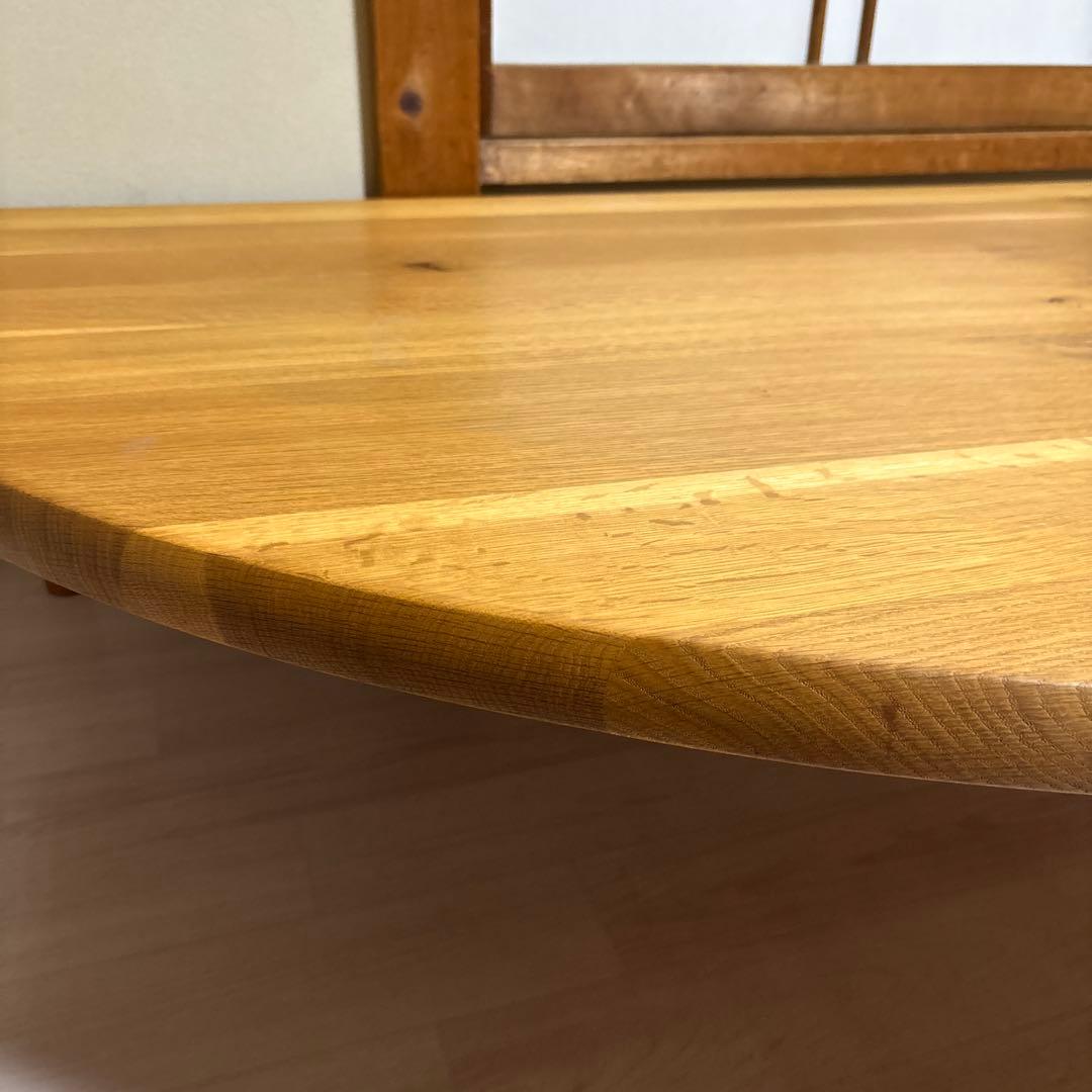 ※出品本日まで！【良品】飛騨産業 森のことば 半円形 リビングテーブル