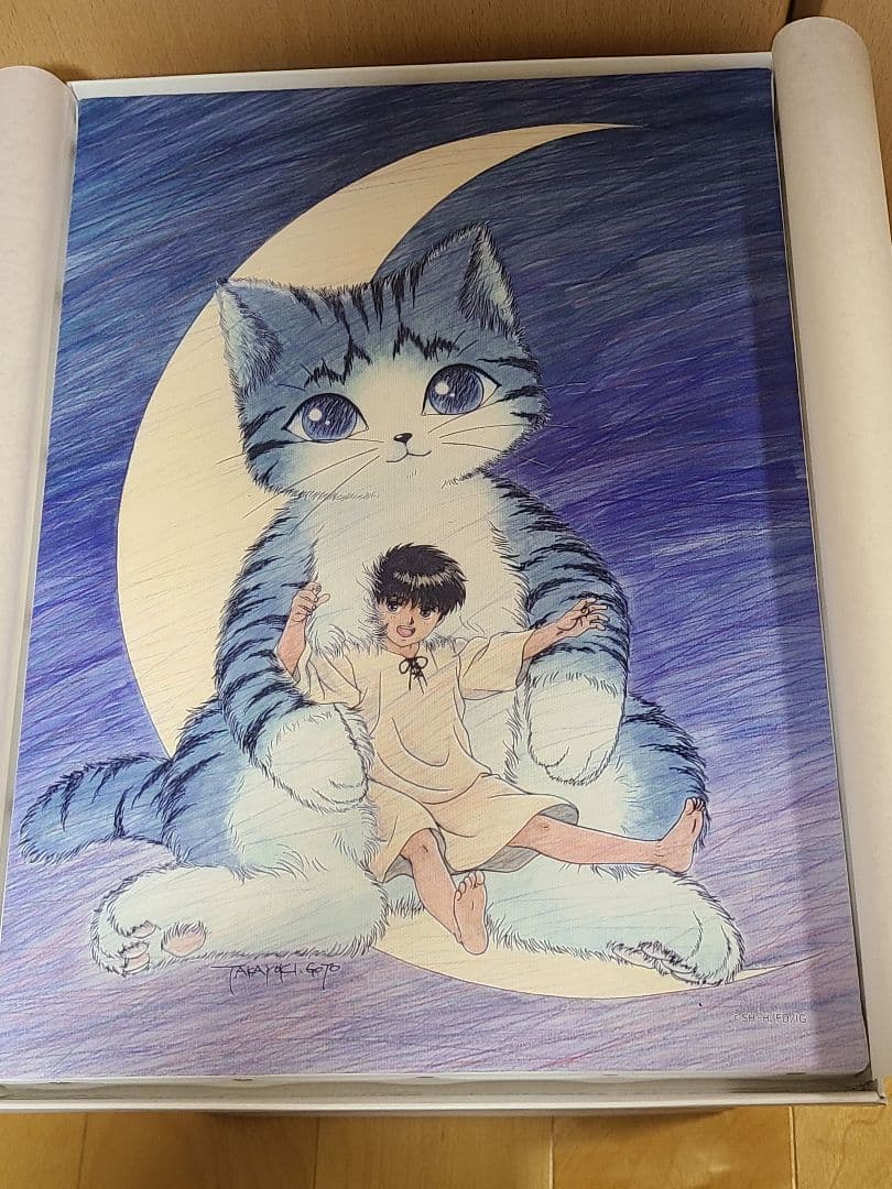 ぼくの地球を守って アニメキャンバスアート　紫苑とキャー