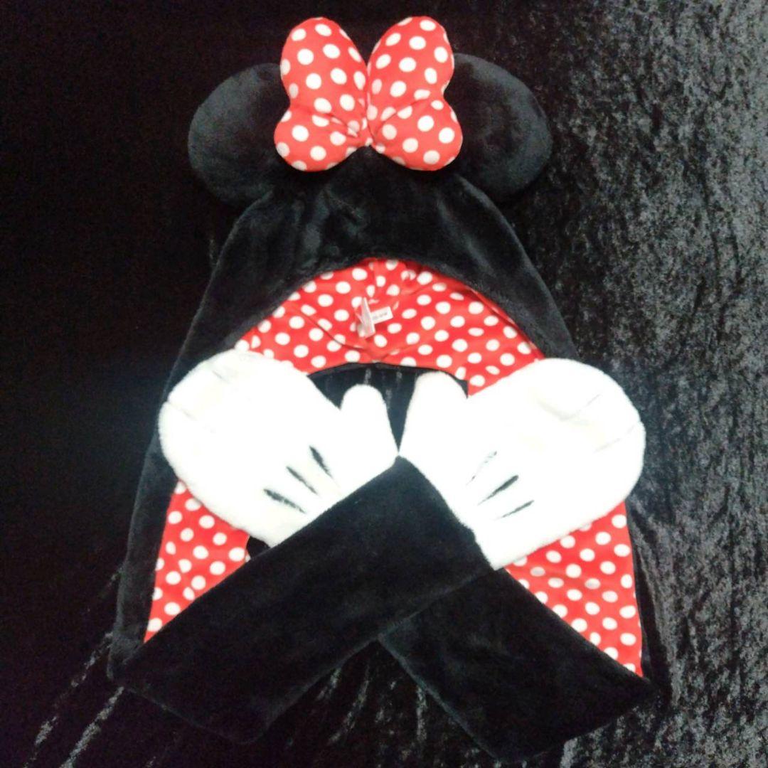 美品 東京ディズニーリゾート ミニー ミニーマウス マフラーキャップ