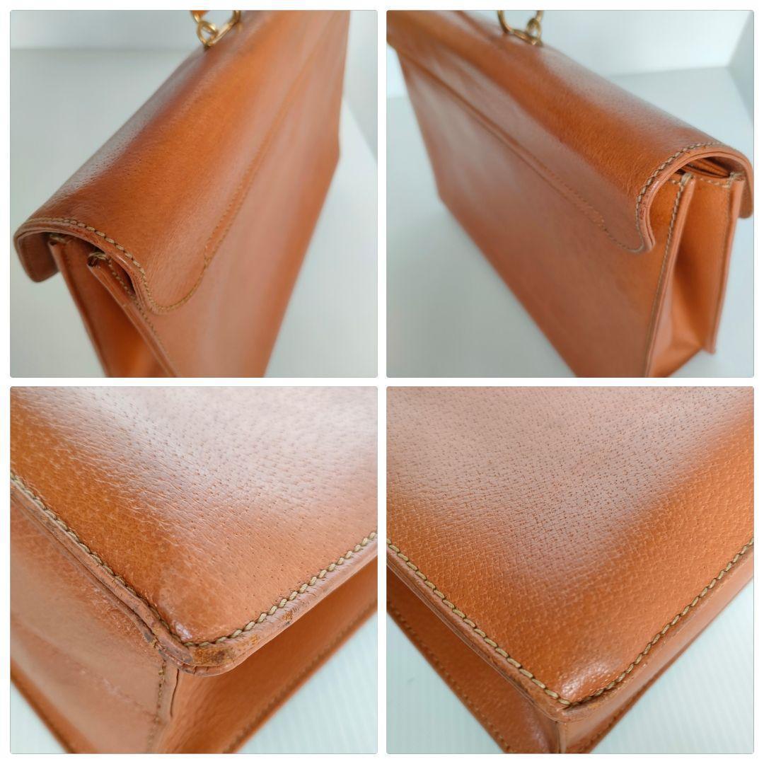 GUCCI 2way ビジネスバッグ ショルダー 肩がけ レザー ハンドバッグ