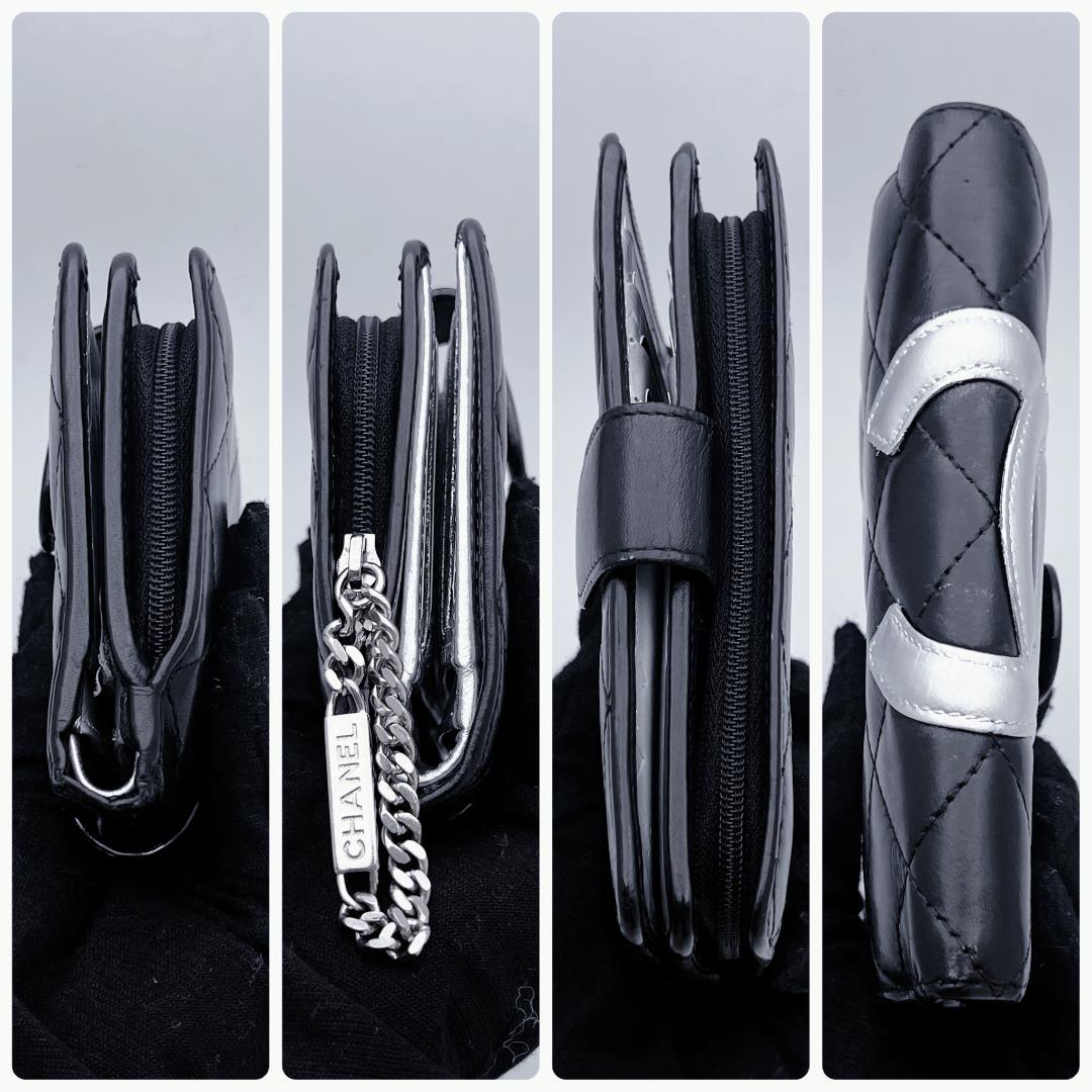 開運財布！新品未使用 シャネル カンボンライン 黒 財布 正規品保証