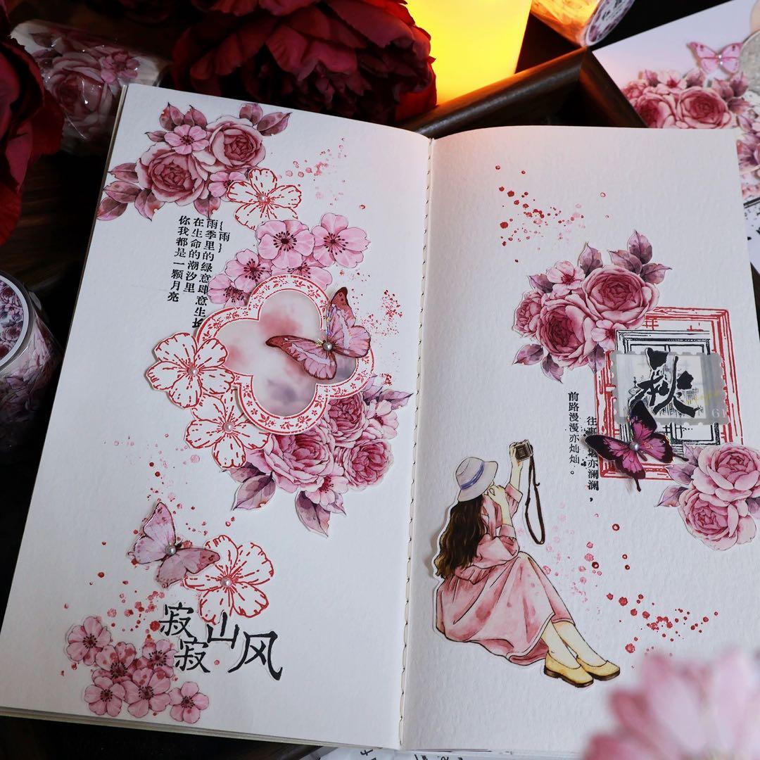 繁花文创《红颜旧》海外マスキングテープ　マステ 【2657】