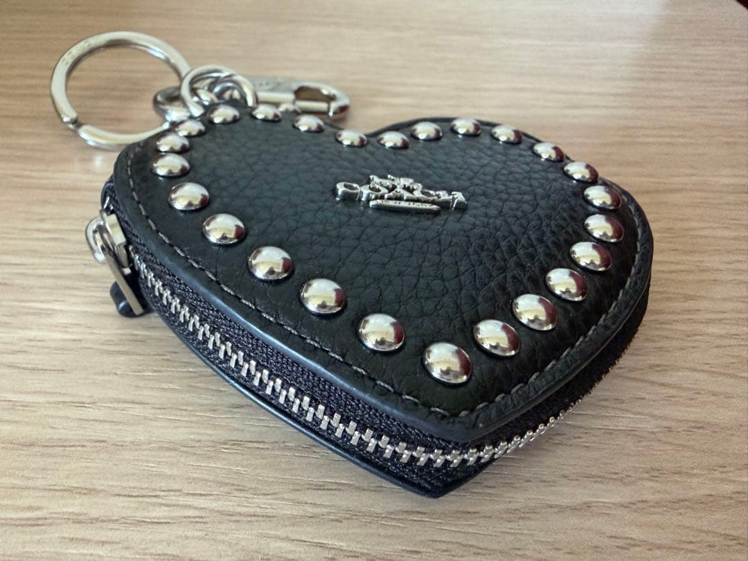 COACH ハート型ケース キーホルダー　キーケース　小銭入れ ブラック