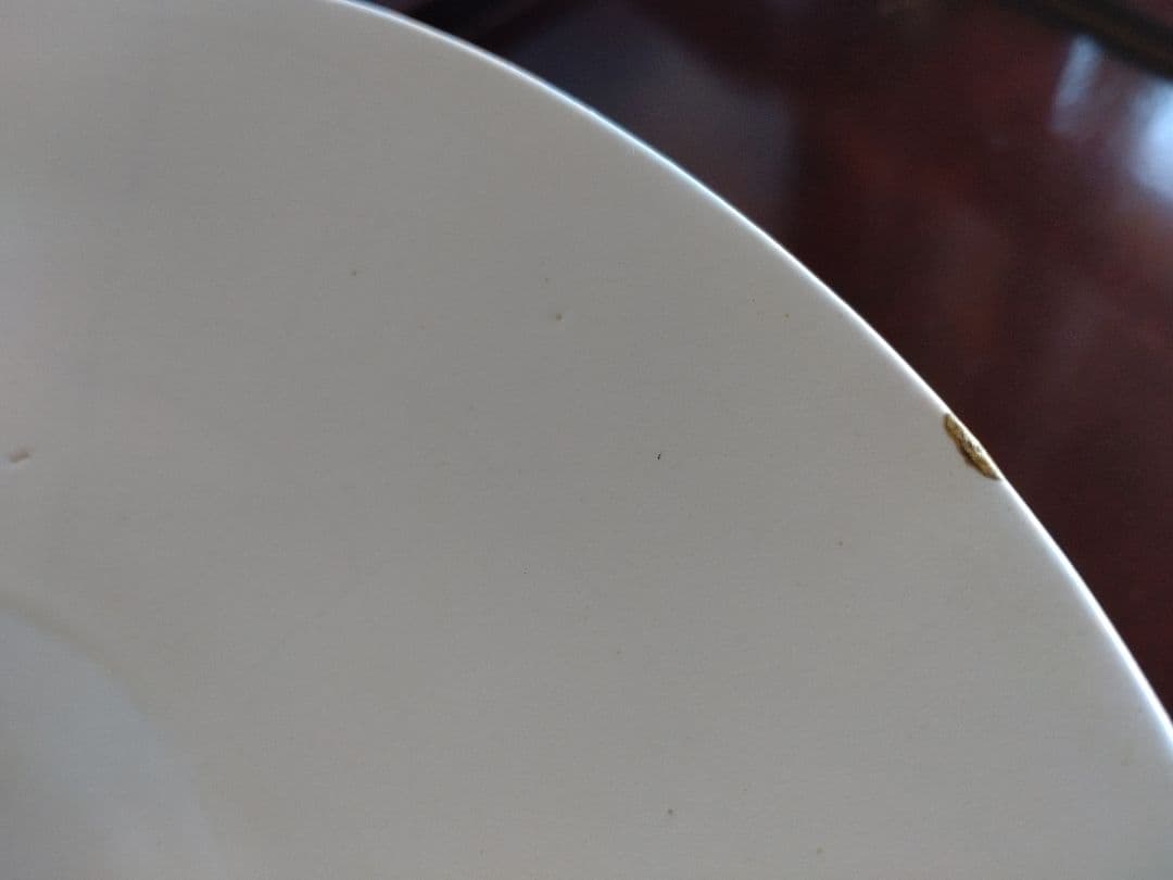 安藤雅信　オランダ皿L　金継ぎ有り　検）余宮隆森岡成好中里花子尾形アツシ