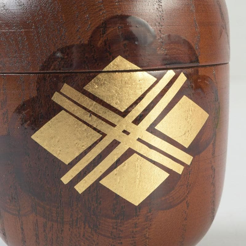 茶道具 秀衝塗 翁知屋 桑棗 共布共箱 V 9636