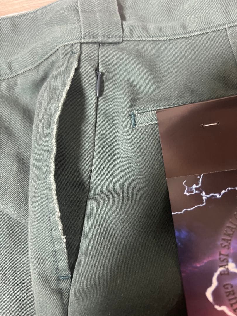 Dickies × 九月八日 ユーズド加工グリーン 38×32 ディッキーズ