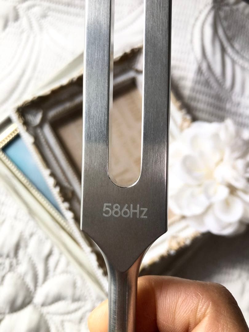 586Hz サーキュレーション　循環促進音叉　ジュラルミ製　ニチオン