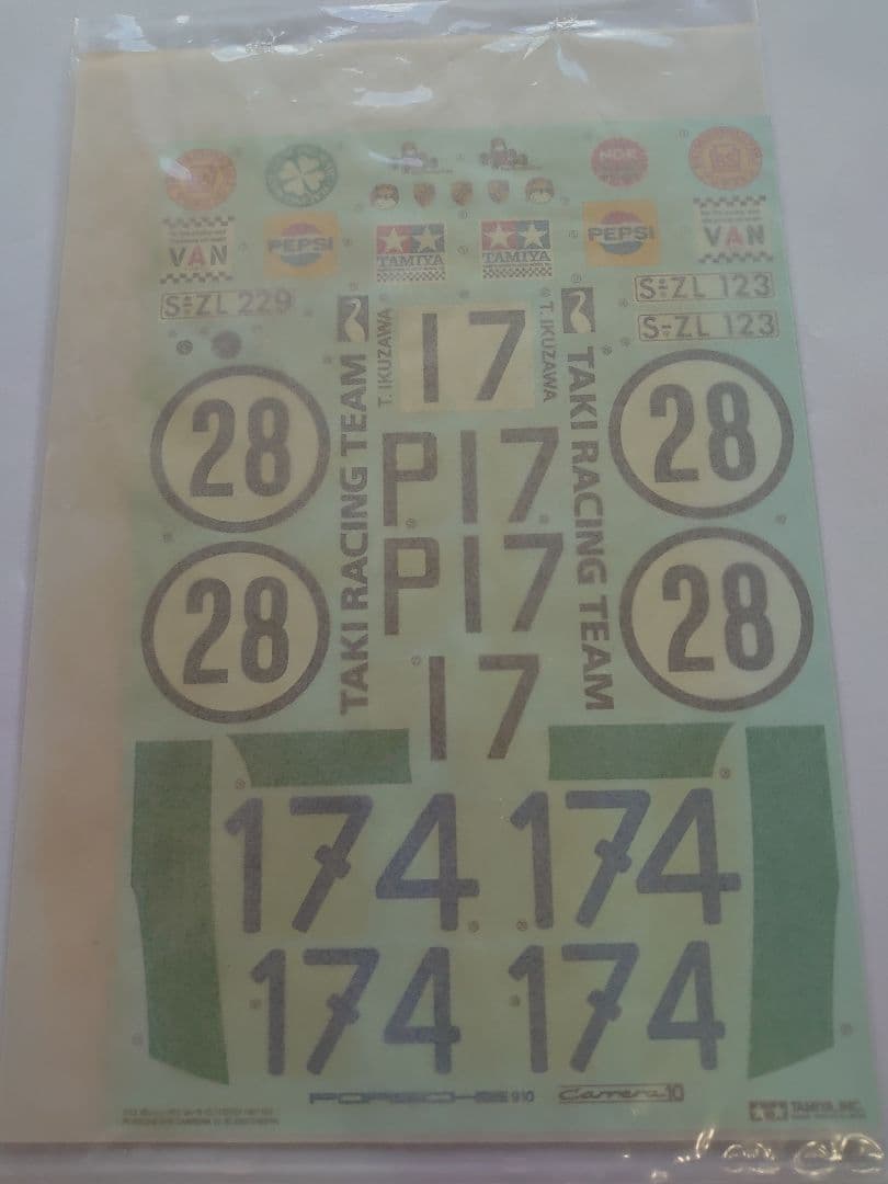 タミヤ1/12ポルシェ910カレラ10、スタジオ27 WickyLM68デカール