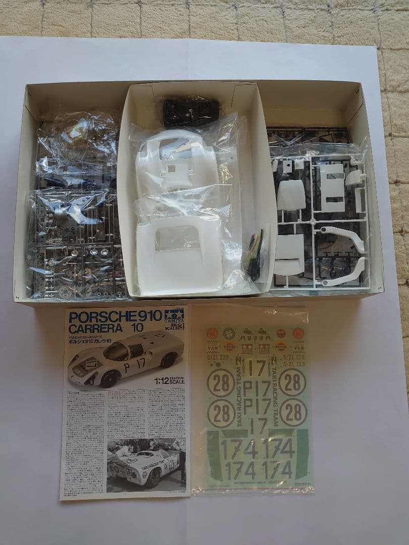 タミヤ1/12ポルシェ910カレラ10、スタジオ27 WickyLM68デカール